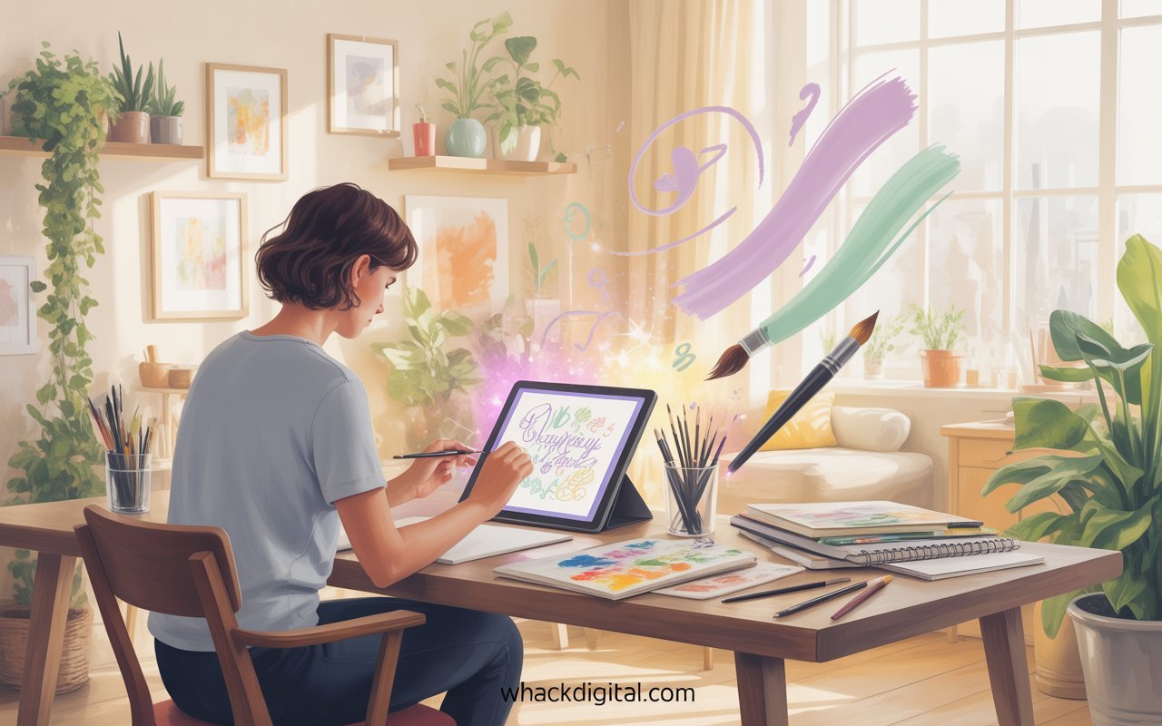 a girl working on laptop