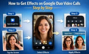 how to get effects on google duo