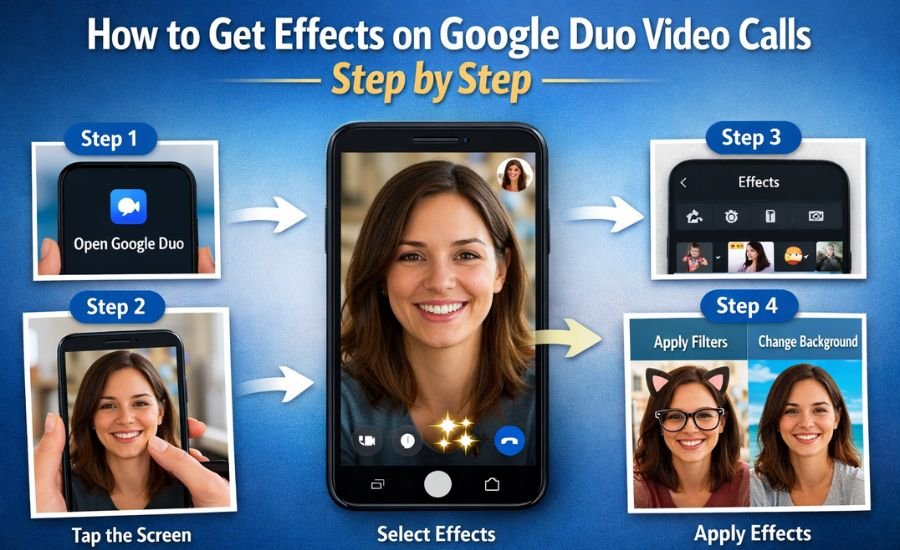 how to get effects on google duo
